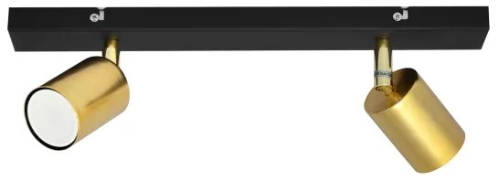 LED Faretto TUNE 2xGU10/4,8W/230V oro/nero