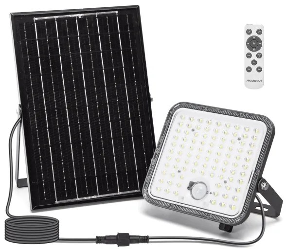 Aigostar - LED Faro solare dimmerabile con sensore LED/120W/3,4V IP66 + +TC