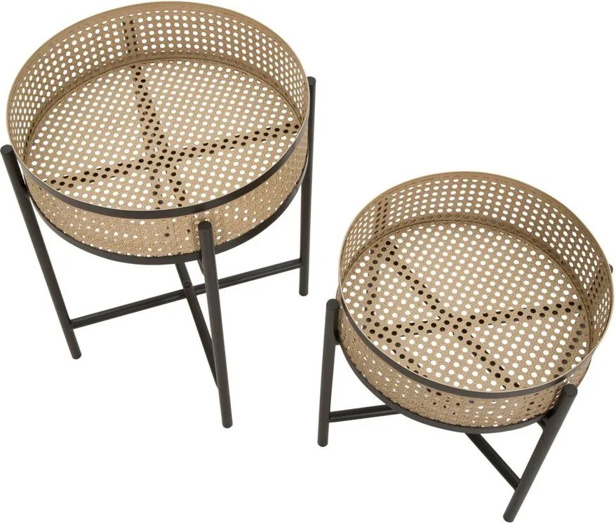 Set di tavolini rotondi 2 pz ø 40 cm Fuji – Mauro Ferretti