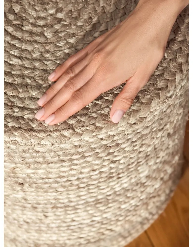 Poggiapiedi greige Jutta Greige – Hanse Home