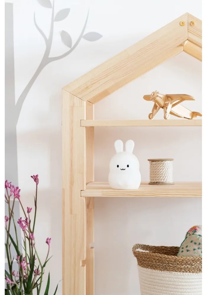 Scaffale per bambini in legno di pino Stela, 40 x 60 cm - Adeko