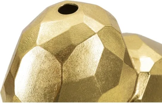 Vaso Heart Gold Cm 19X9X18