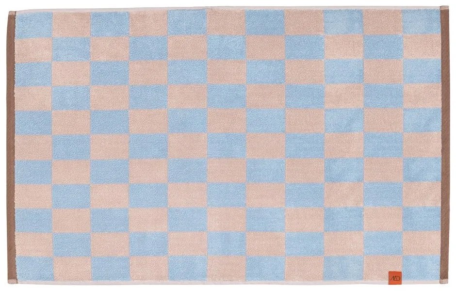 Tappetino da bagno in cotone biologica blu e rosa 50x80 cm Retro - Mette Ditmer Denmark
