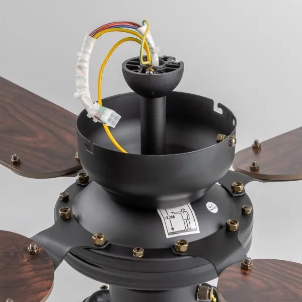 ZEVENTI - Ventilatore da soffitto ZURRIOLA 3xE27/60W/230V