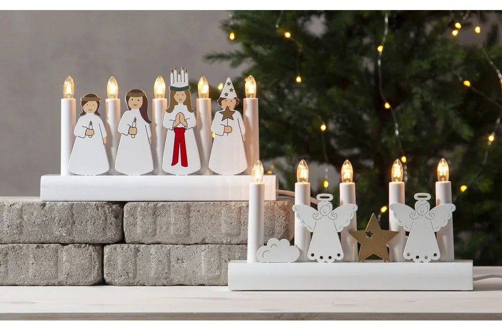 Decorazione luminosa natalizia bianca a LED Julia - Star Trading