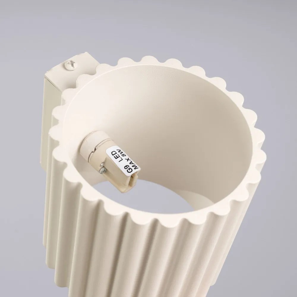 Lampada da parete color crema ø 10 cm Zora – Sollux