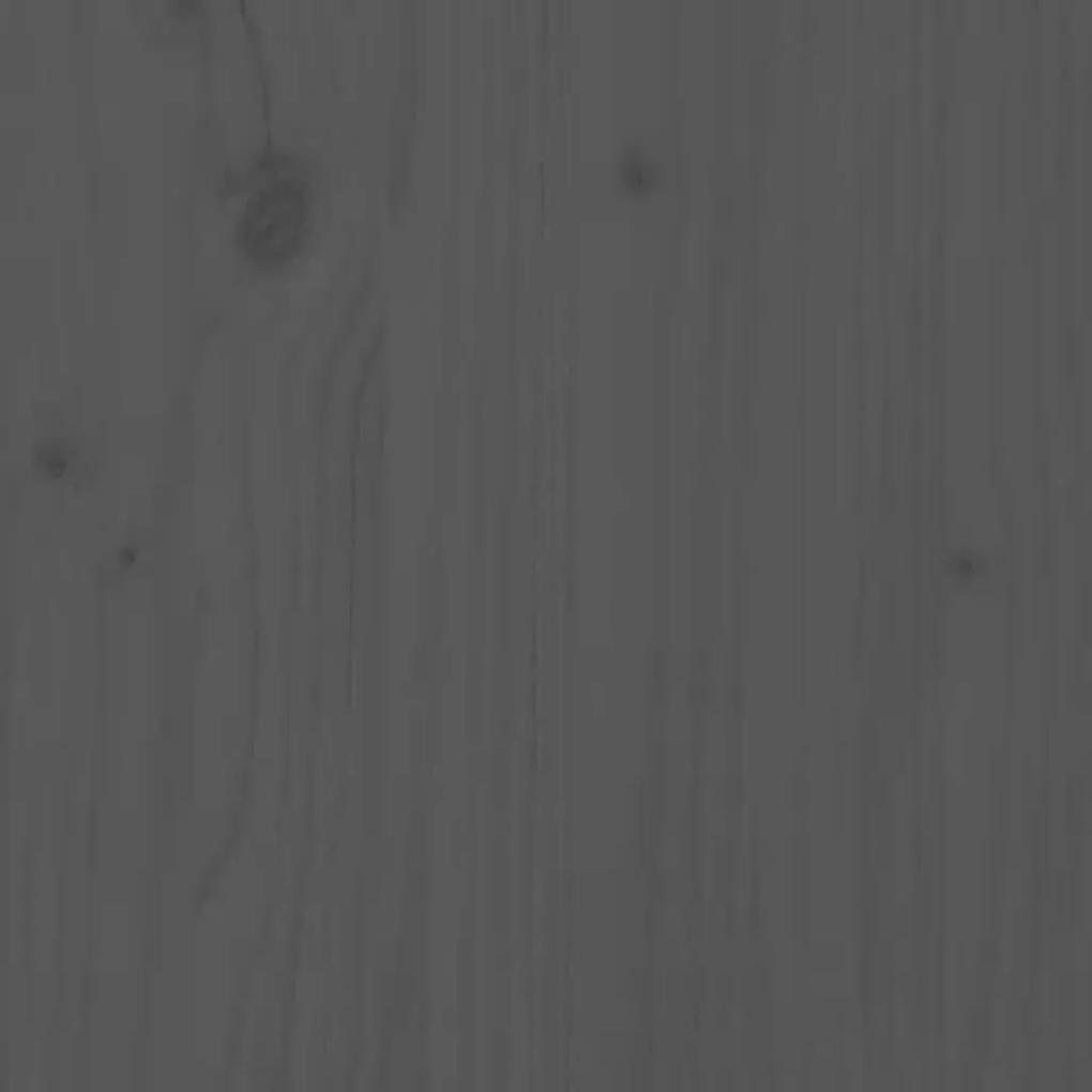 Giroletto grigio in legno massello di pino 90x200 cm