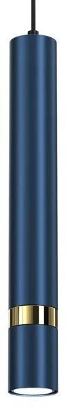 Lampadario a sospensione su cavo JOKER 1xGU10/25W/230V blu/oro