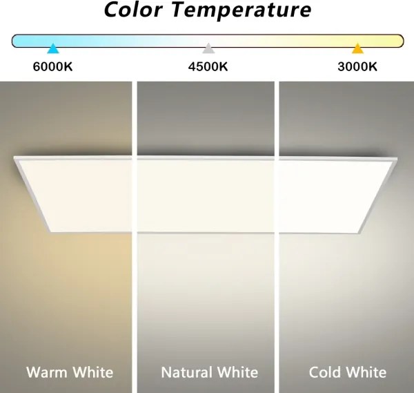 Brilagi - Plafoniera LED dimmerabile SLIMFRAME LED/80W/230V 120x60 cm bianca + telecomando