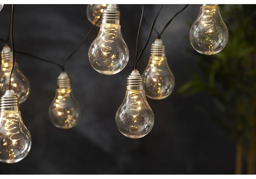 Catena luminosa a LED solare bianca adatta all'esterno, lunghezza 1,9 m Glow - Star Trading