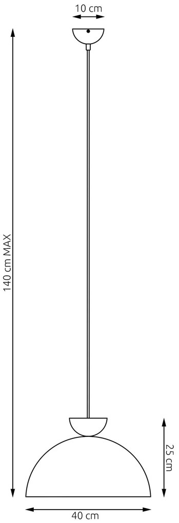 Lampadario Minimal Efesto Acciaio Nero Bianco 1 Luce Gx53