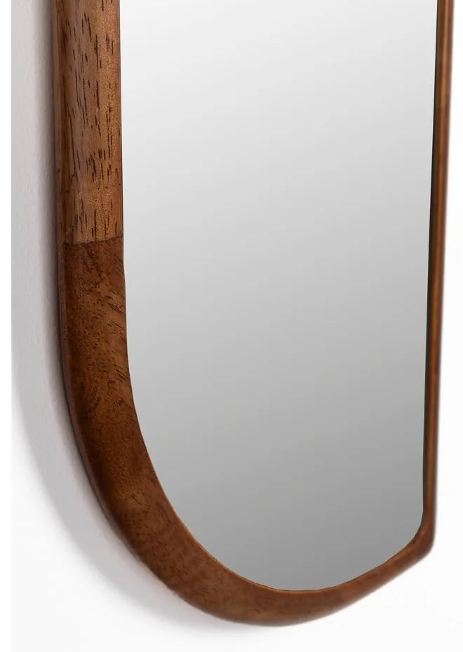 Specchio da parete con cornice in legno 26x120 cm Nyko - White Label