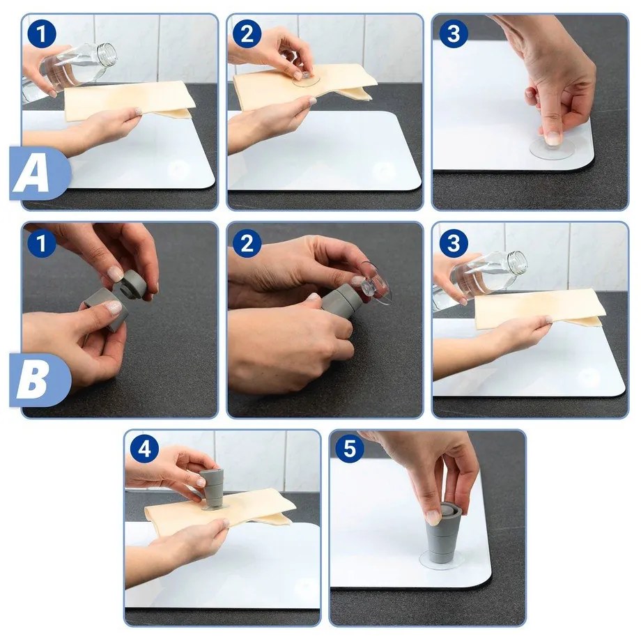 Set di 2 cappe da cucina in vetro con, 52 x 30 cm Mojito - Wenko