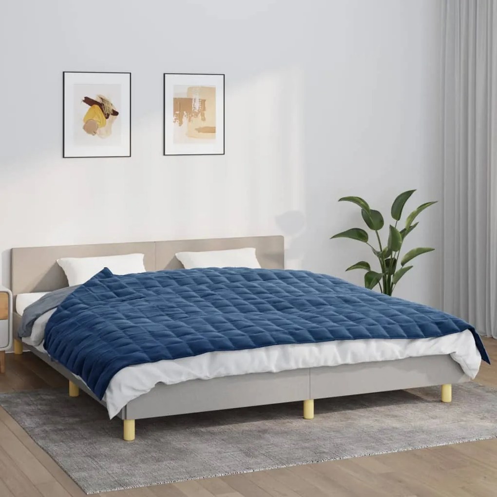 Coperta Ponderata Blu 155x220 Cm 11 Kg Tessuto /