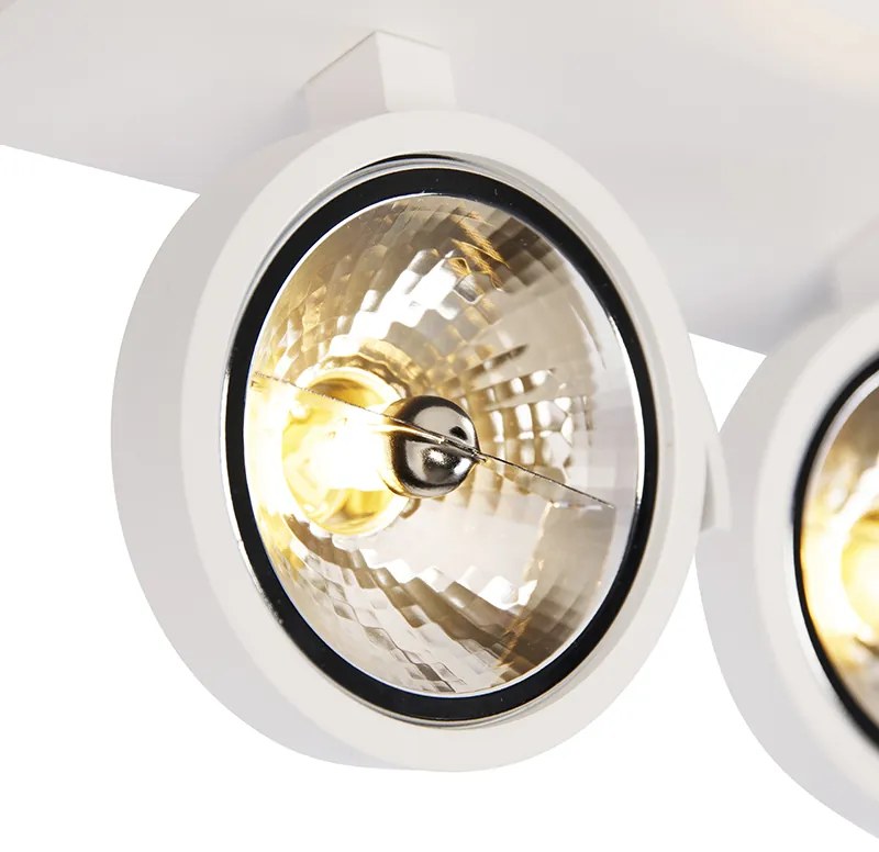 Faretto di design bianco orientabile 3 luci - Go