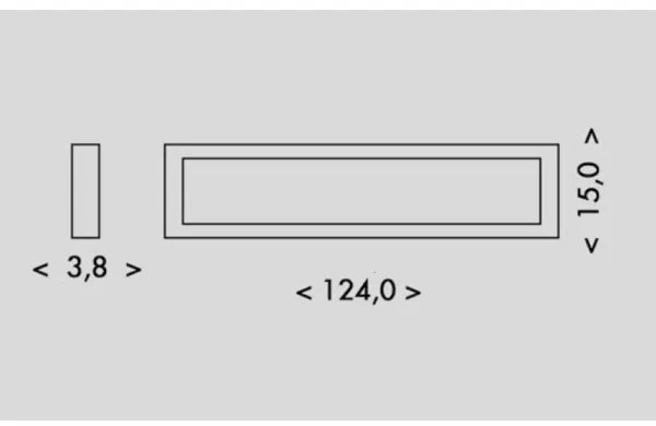 Ecolite TL1902-36W/CR - Plafoniera LED LED/36W/230V 4100K 124 cm nero