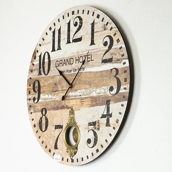 Orologio da parete 1xAA diametro 58,2 cm beige