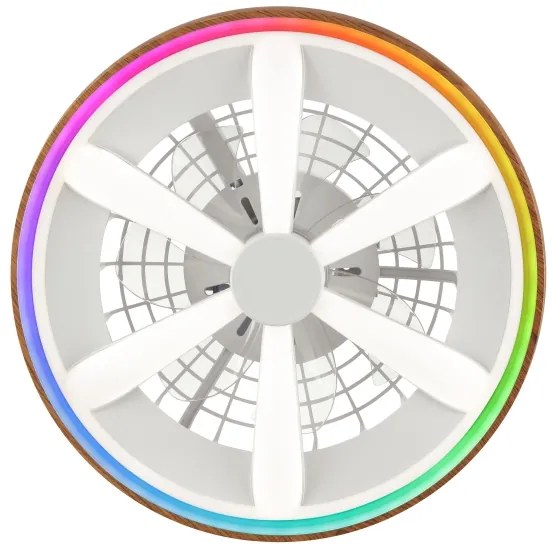 Brilliant - LED RGBW Ventilatore a soffitto dimmerabile GAIANO LED/24W/230V + +TC