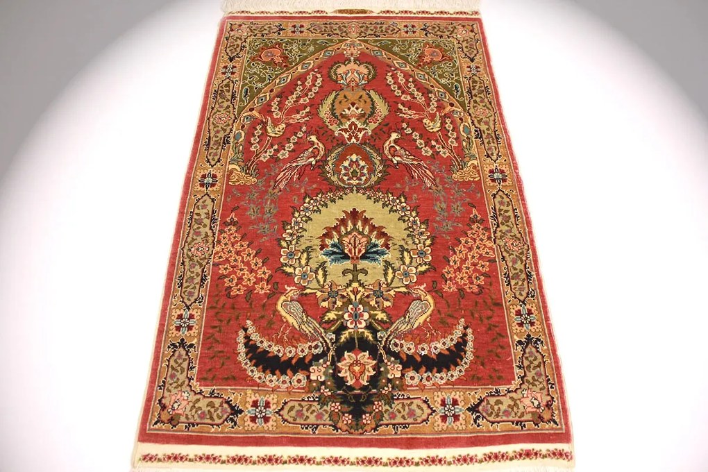 Hereke Tappeto orientale 70 x 60 (Tacchino) Annodato A Mano