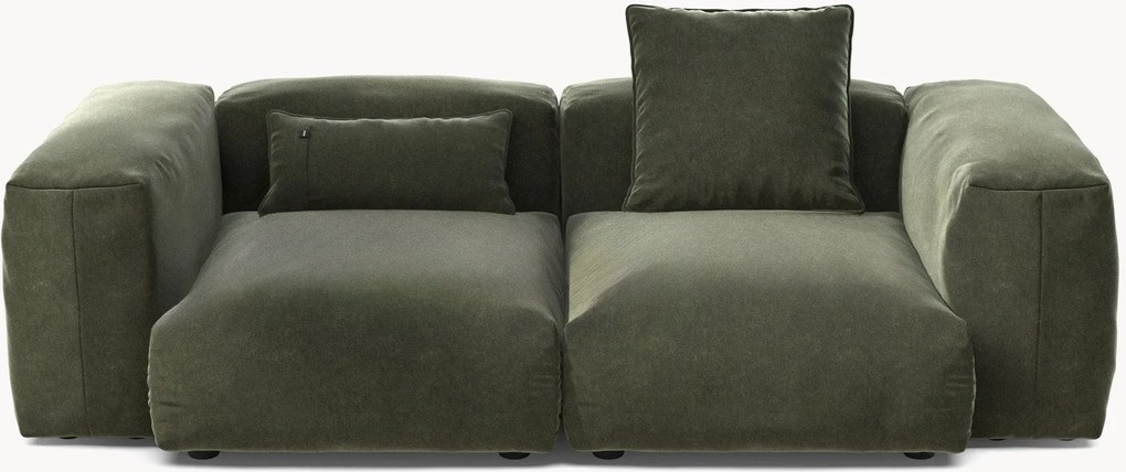 Divano componibile 2 posti in velluto Vetsak