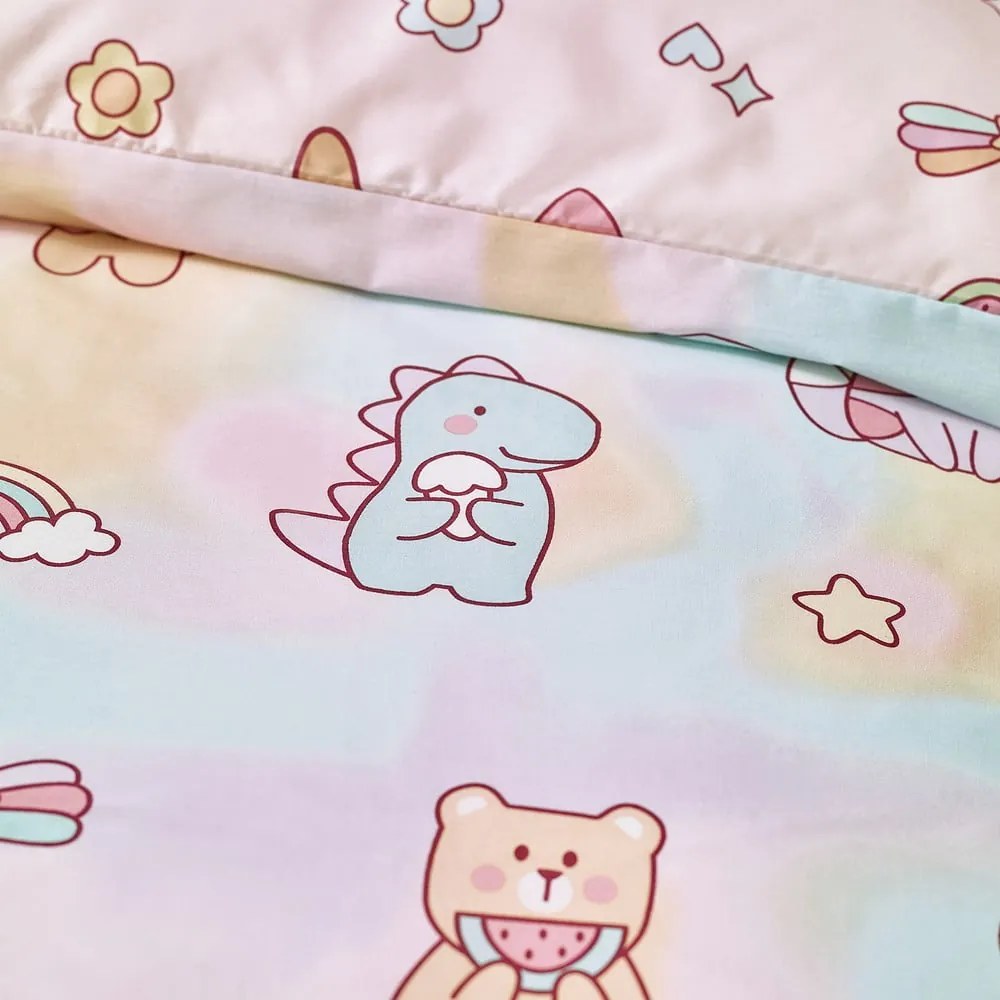 Biancheria da letto per bambini rosa per letto singolo 135x200 cm Forever Together – Catherine Lansfield
