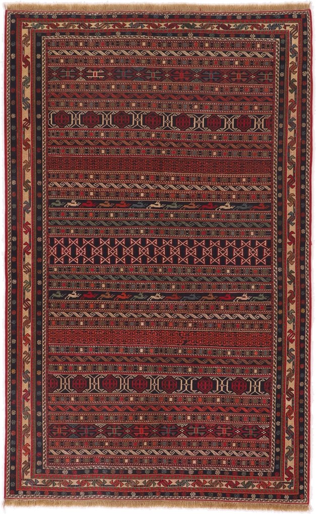 Kilim Tappeto 120x190 (Iran) Tessuto A Mano