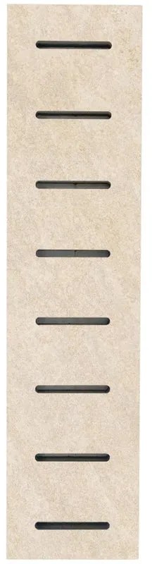 Piastrella da pavimento esterno rettificato griglia in gres porcellanato beige 14.5 x 50 cm Sp. 20 mm traffico molto intenso (pei 5/5) R11