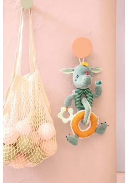 Lilliputiens - Peluche catena con un teether drago Joe