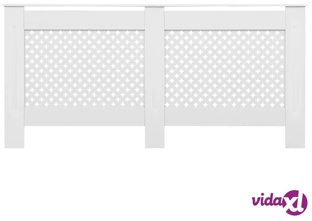 vidaXL Copertura per Radiatore Bianca 172x19x81,5 cm in MDF