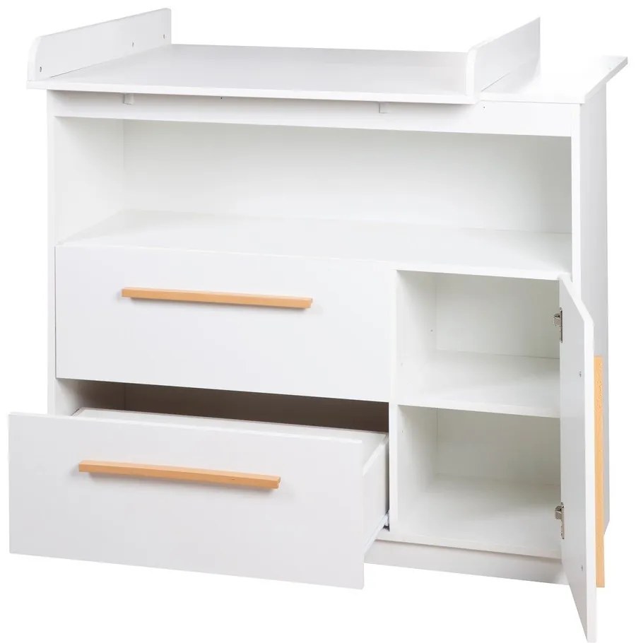 Cassettiera bassa bianca 107x98 cm Lilo - Roba