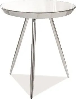 Tavolino da caffè Bora C in argento - Ø41 x h46 cm