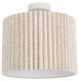 Brilagi - Plafoniera NORDIC WAVE 1xE27/15W/230V Ø 32 cm in lino/bianco