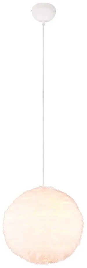 Lampada a sospensione crema ø 35 cm Furry - Trio