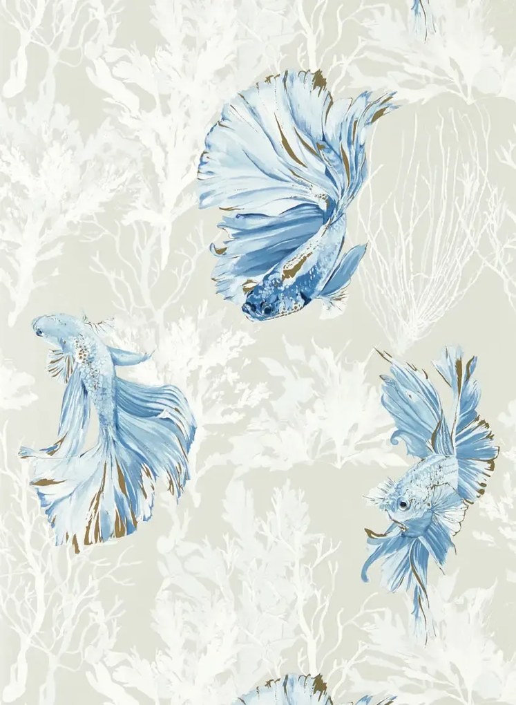 Harlequin Carta da parati Halfmoon - Stillness/ Indigo