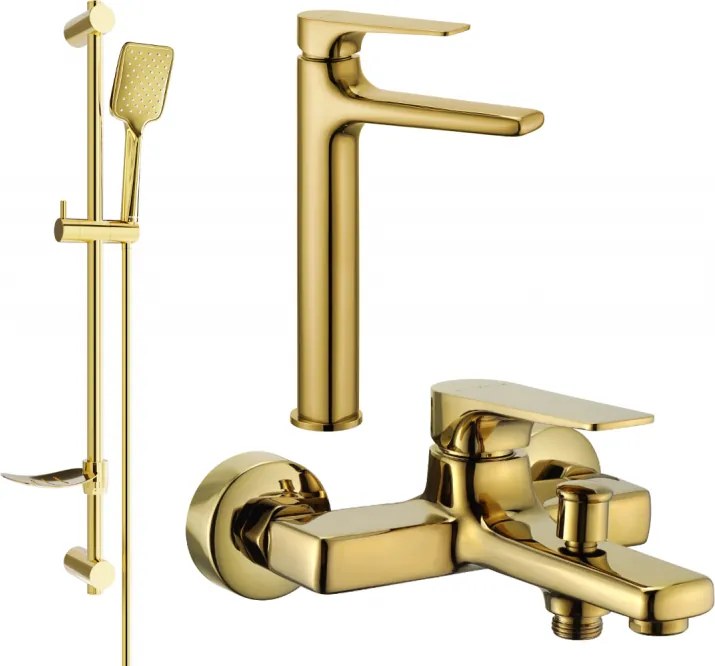 Mexen Lynx DF62 set da bagno, oro - 745913DF62-50