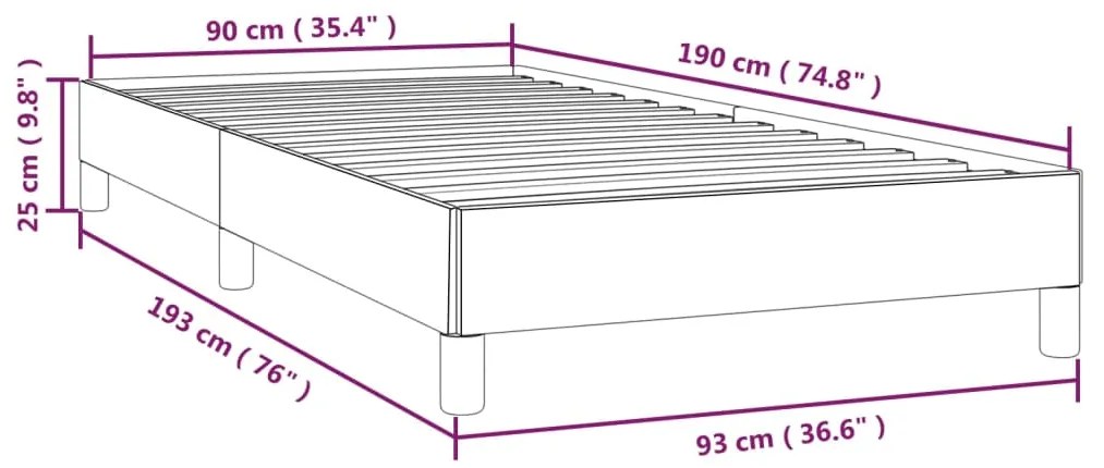 Giroletto Grigio Chiaro 90x190 cm in Velluto