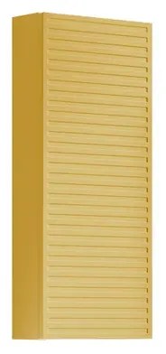 Pensile bagno Pixel laccato opaco giallo sole, 1 anta apertura da sinistra P 17 x L 30 x H 80 cm