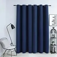 Tenda Oscurante con Anelli in Metallo Blu 290x245 cm cod mxl 58704