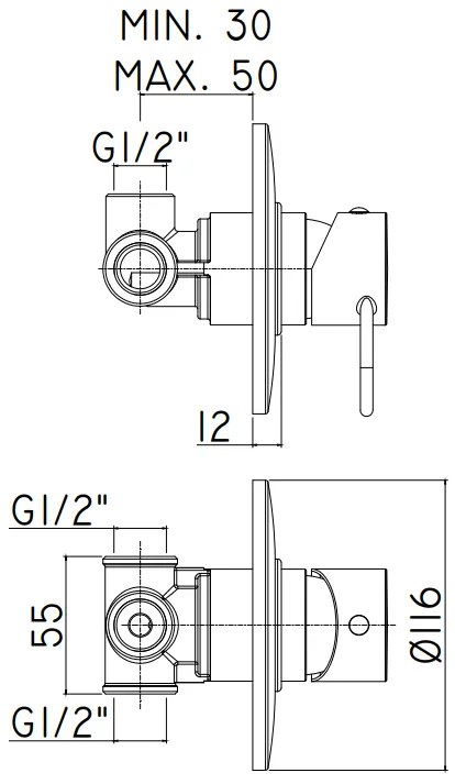 Paffoni Joker Jk010 Miscelatore doccia Incasso Con Piastra In Metallo Cromo