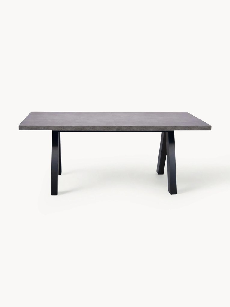 Tavolo allungabile effetto cemento Apex, 200-250 x 100 cm
