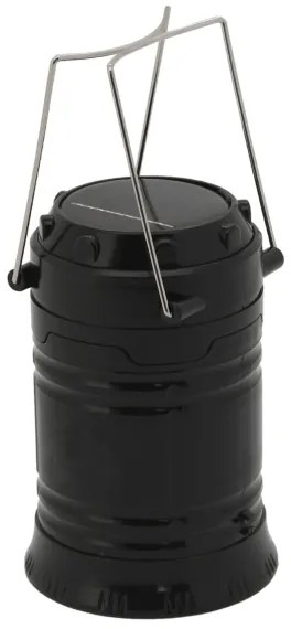 LED Lampada solare portatile LED/1200mAh nera