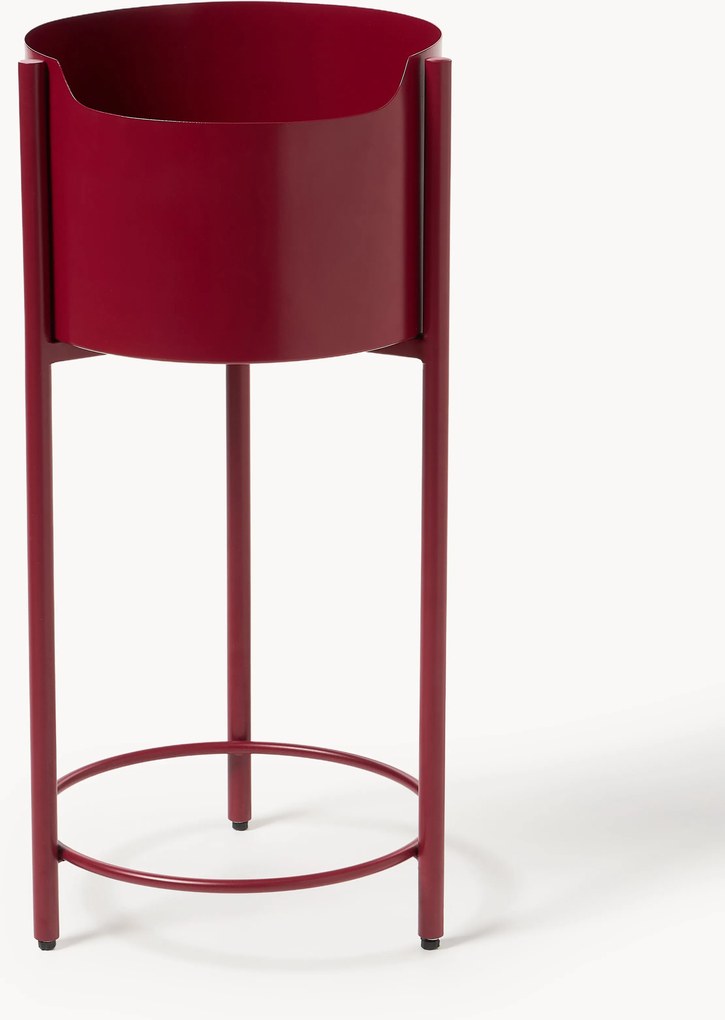 Fioriera in metallo Taru, alt. 65 cm