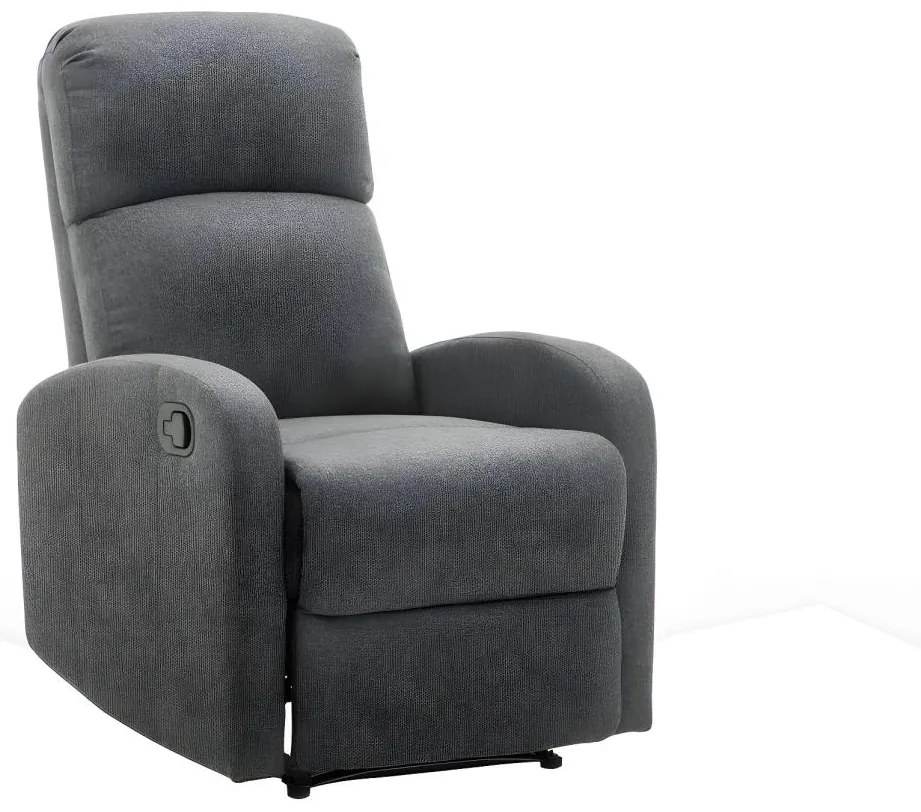 Poltrona relax in tessuto Antracite - ISAO