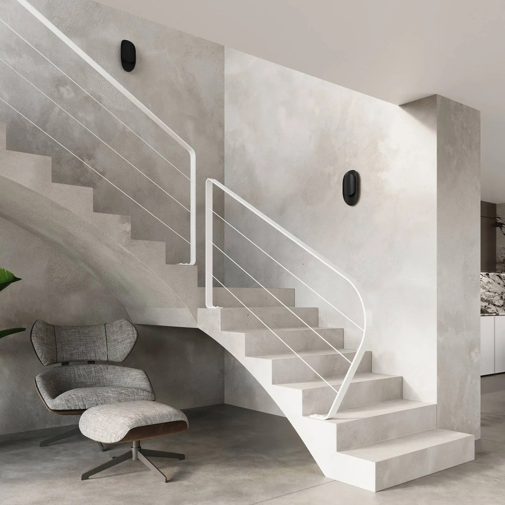 Euluna Faelan applique con parete, nero