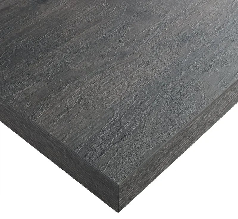 Piano cucina in truciolare rovere bruciato Rovere Bruciato L 304 x P 63 cm, spessore 3.8 cm