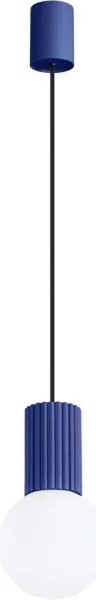 Sollux SL.1739 - Lampadario a sospensione con filo HALO 1xG9/8W/230V diametro 12 cm blu