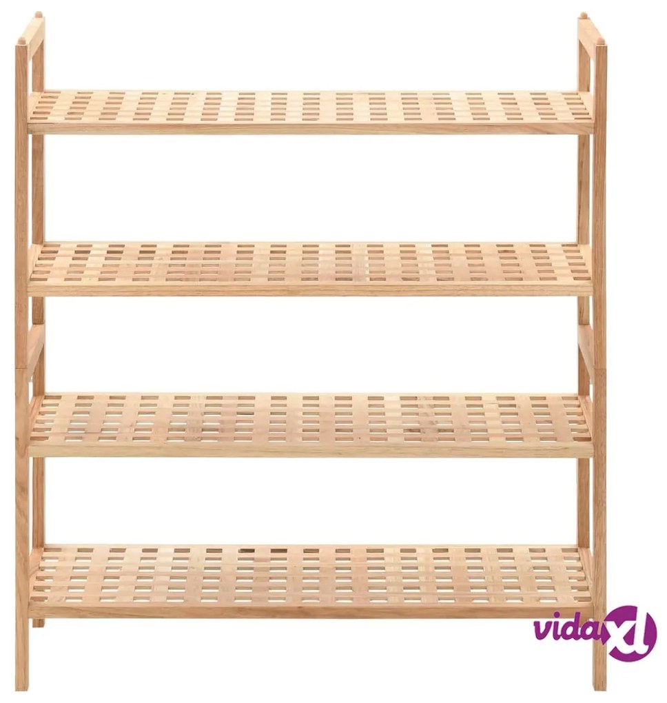 vidaXL Scarpiera in Legno Massello di Noce 69x26x81 cm