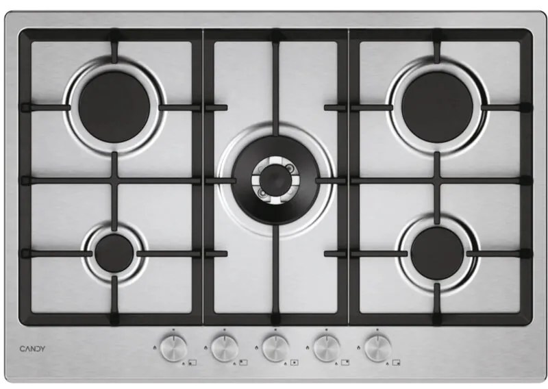 Moderna CHG74WTX. Colore del prodotto: Acciaio inox, Posizionamento dell'apparecchio: Da incasso, Dimensione della larghezza del piano cottura: 74.5