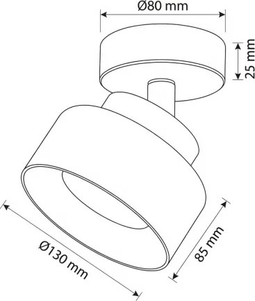 Brilagi - LED Faretto AURA LUX 1xGX53/30W/230V Ø 13 cm nero/oro