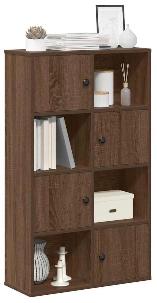 Libreria Rovere Marrone 60x24x101,5 Cm İn Legno Multistrato /
